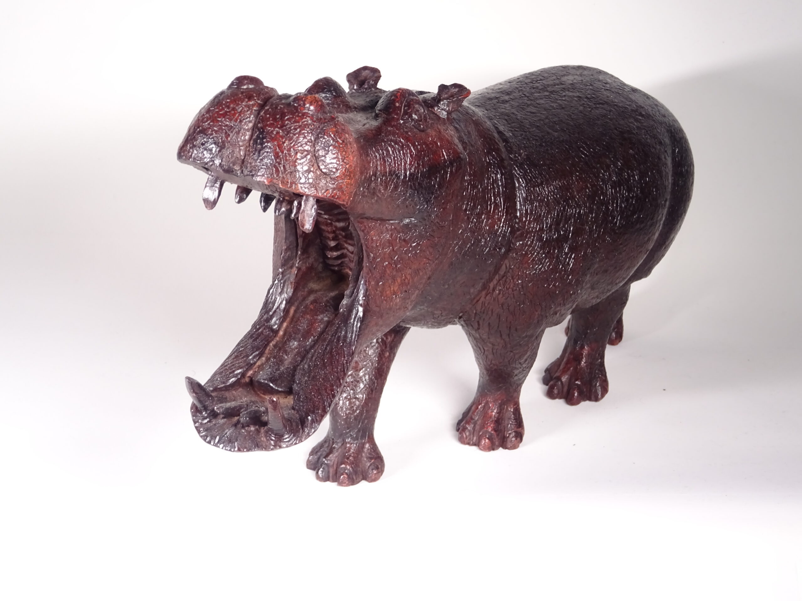 Nijlpaard houten beeld - Afbeelding 6