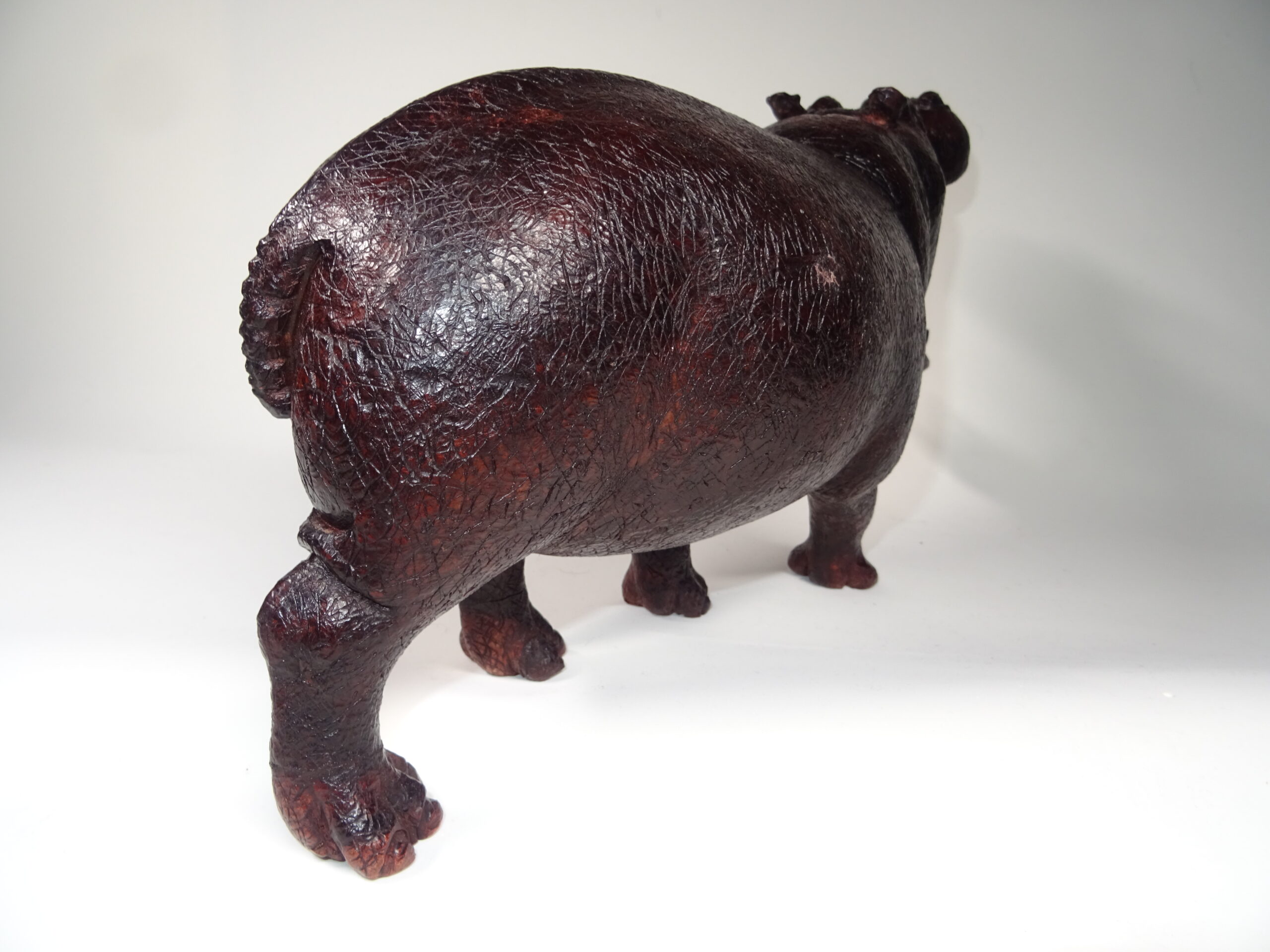 Nijlpaard houten beeld - Afbeelding 5