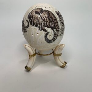 Struisvogelei met Big 5 versiering